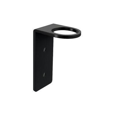 Suporte Frasco Shampoo Para Banheiro Preto Fosco Agata Grego Metal