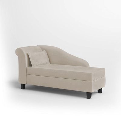 Recamier Diva França 1,40m Suede Bege - Inova Decor