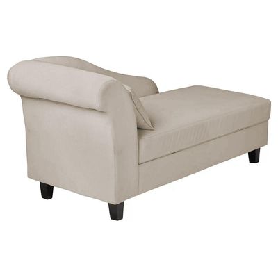 Recamier Diva França 1,40m Suede Bege - Inova Decor