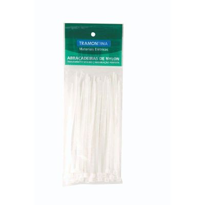 Abraçadeira de Nylon 190X3,4 Mm Tramontina Branca