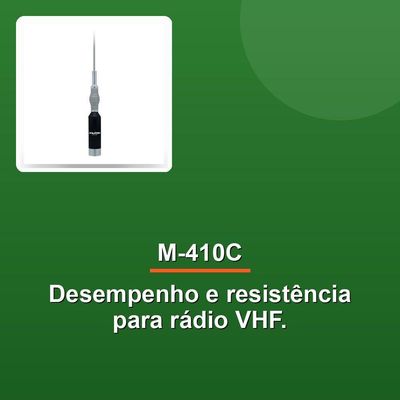 Antena Móvel Aquário M-410ccom Mola 5-8 De Onda Para Rádio V
