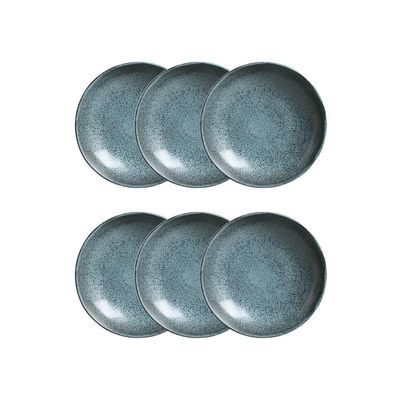 Conjunto de Pratos Fundos Bio Night Sky 1,1 litros 6 Peças Porto Brasil Azul