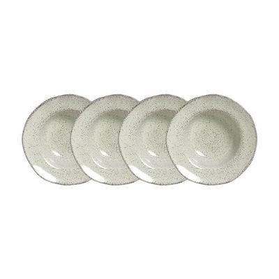 Conjunto de Pratos de Sobremesa Orgânico Pistache 250ml 4 Peças Porto Brasil Verde