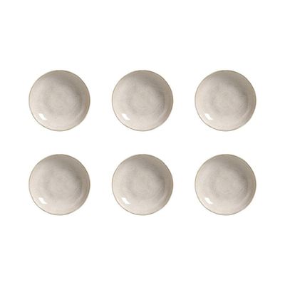 Conjunto de Pratos Fundos Bio Latte 1,1 litros 6 Peças Porto Brasil Off White