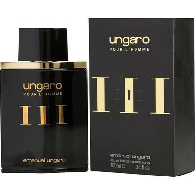 Perfume Masculino Ungaro Iii Ungaro Eau De Toilette Spray 100 Ml (nova Embalagem)