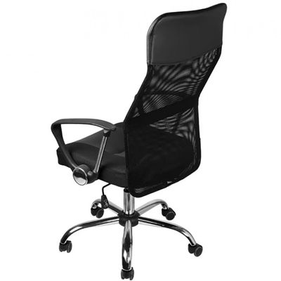 Cadeira de Escritório Giratória OR Design Desk com Regulagem de Altura, Apoio para os Braços e Sistema Relax Preto