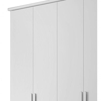 Guarda-roupa Casal Branco Estrela 6 Portas - Rv Móveis