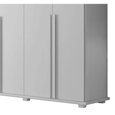 Guarda-roupa Casal Branco Estrela 6 Portas - Rv Móveis