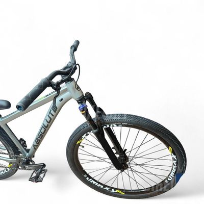 Bicicleta Aro 29 Absolute Nero 5 Freeride Single Freio Hidraulico Shimano Mt200 Garfo C-trava Rodas Vmaxx cinza