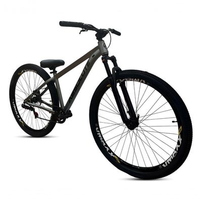 Bicicleta Aro 29 Absolute Nero 5 Freeride Single Freio Hidraulico Shimano Mt200 Garfo C-trava Rodas Vmaxx cinza