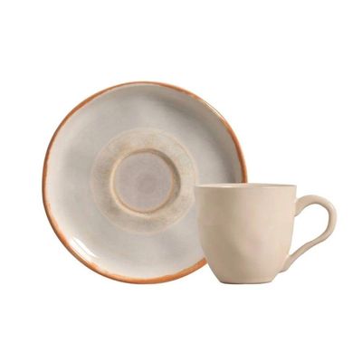 Conjunto De Xícara De Cafezinho Com Pires 06 Peças Bio Tempus Porto Brasil