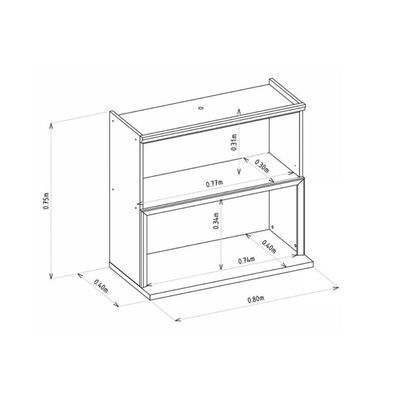 Armário Aéreo Cozinha Modulado Selene C/ 1 Porta C/ Nicho Microondas 80cm Jequitiba/off White Fosco - Linea Brasil