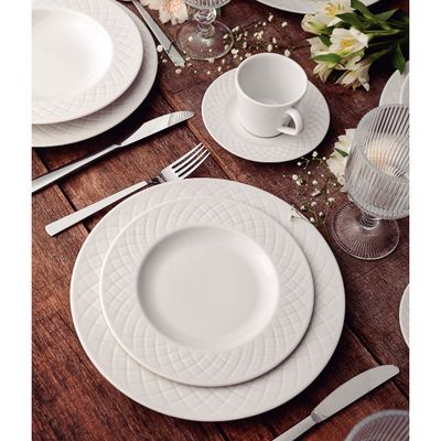 Aparelho de Jantar Tramontina Ingrid em Porcelana Decorada 30 Peças