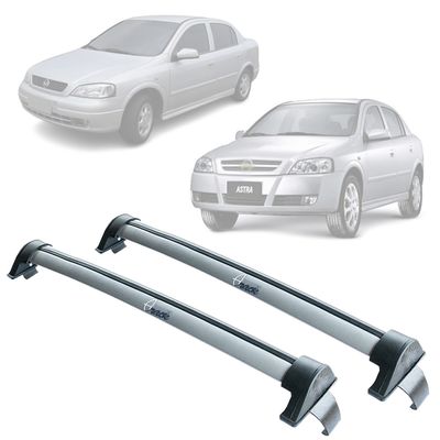 Automotive Rack Teto Aluminio GM Astra 98 a 2005 Friso PRATA