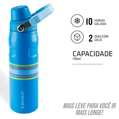 Garrafa Térmica Aerolight Fast Flow Varsity Azure Stripes 710ml - Stanley R8482