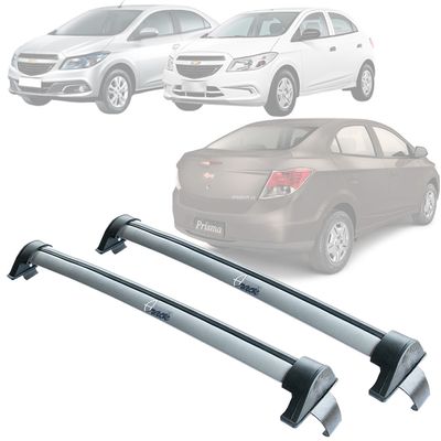 Automotive Rack Teto Aluminio GM Onix Prisma 13 até 19 PRATA