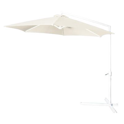 Ombrelone Malibu 3m Com Base Jardim E Piscina Mor Bege