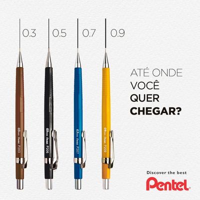 Lapiseira 0.9 mm - Clássica Amarela HB 1un Blister - PENTEL
