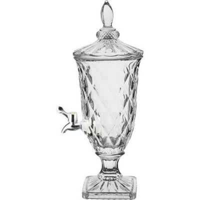 Suqueira Cristal 3 Litros Dispenser Vidro Bebidas Grande Agua Casamento Festa