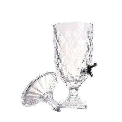 Suqueira Cristal 3 Litros Dispenser Vidro Bebidas Grande Agua Casamento Festa