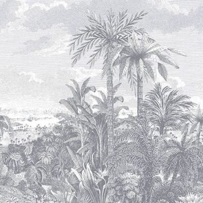 Painel de Parede Capri Folhagem Branco 190613302