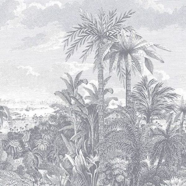 Painel de Parede Capri Folhagem Branco 190613302
