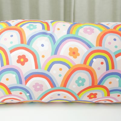 Fronha Capa Para Travesseiro Fofuxão Print Zíper Arco Íris