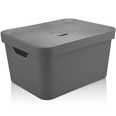 Caixa Organizadora 32L com Tampa Cube Brinquedos