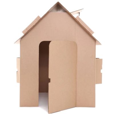 Casinha Infantil de Papelão para Colorir - Eu amo Papelão