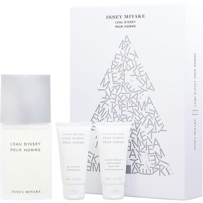 Perfume Masculino Issey Miyake L'eau D'issey Edt Spray 125 ml&bálsamo Pós-barba 50 Gel De Banho