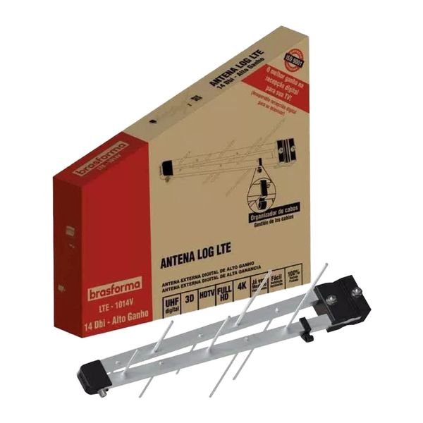 Antena Externa Brasforma LTE-1014V Log Digital 10 Elementos Antena Externa Brasforma LTE-1014V Log Digital 10 Elementos