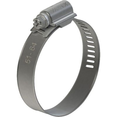 Abraçadeira Rosca Sem Fim 32mm 44mm Fita 14mm Aço Carbono New Flex Pro 10 Pçs 0143244p10 Metalmatrix Ostenvonder