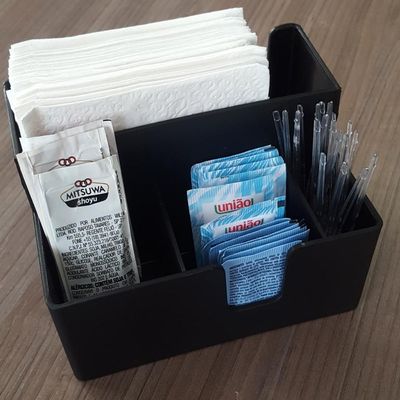Kit 4 Porta Sachês Guardanapos Açúcar