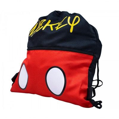 Mochila Tipo Saco Mickey 32x40cm Disney Preto