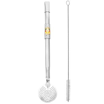 Bomba Chimarrão Tererê Aço Inox 23cm Pingente