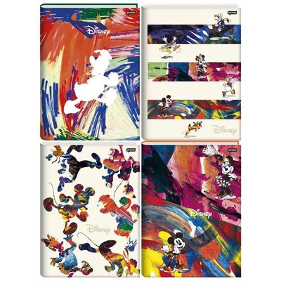 Caderno Brochura Universitário Capa Dura 80f Disney Projeto De&i Jandaia Estampa 4