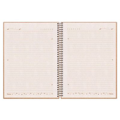 Caderno Espiral Universitário Capa Dura Kraft Art 160 Folhas 10 Matérias Enjoy Foroni