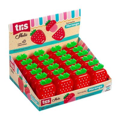Borracha Morango Holic Docinhos Tris