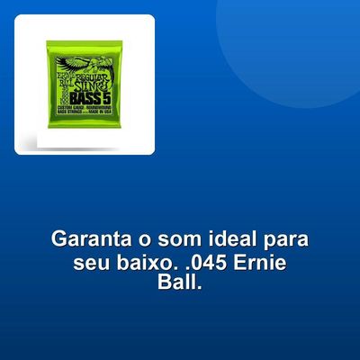 Encordoamento Contrabaixo Niquel .045 Ernie Ball