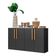 Aparador Buffet 4 Portas Viena V3604 Preto/Natural