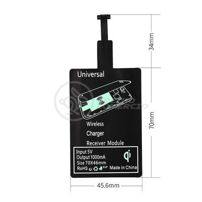 Carregador Adaptador Sem Fio Qi Wireless Para Com En