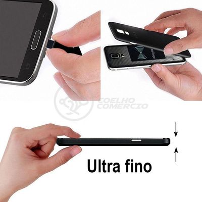 Carregador Adaptador Sem Fio Qi Wireless Para Com En