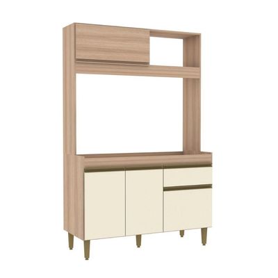 Armário De Cozinha Compacta Em Mdp  1,94 X 1,24 M Splendore