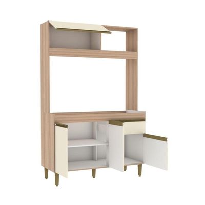 Armário De Cozinha Compacta Em Mdp  1,94 X 1,24 M Splendore