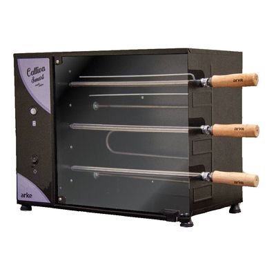 Churrasqueira Elétrica Rotativa Arke Cattiva Smart 3 Espetos 03 Preto / 220V