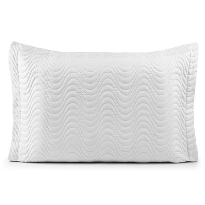 Porta Travesseiro Avulso 70cm x 50cm Com Debrum 1 Peça Laura Matelado  Toque 400 Fios 100% Poliéster - Branco