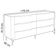Cômoda Para Quarto Closet Orgânica 6 Gavetas Pés Industrial Preto Bliss I03 Luna - Lyam Decor