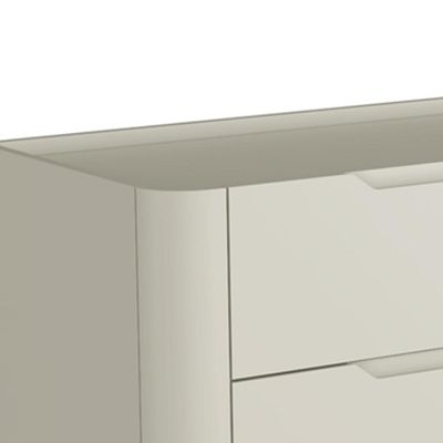 Cômoda Para Quarto Closet Orgânica 6 Gavetas Pés Industrial Preto Bliss I03 Luna - Lyam Decor