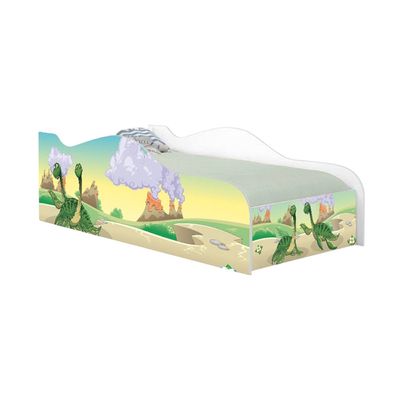 Cama Solteiro Infantil 197x91,5cm para Quarto Personagens Dinossauro K02 - D'Rossi