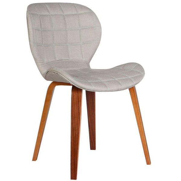 Cadeira Decorativa de Escritório recepção GranClass Linho Bege - Gran Belo